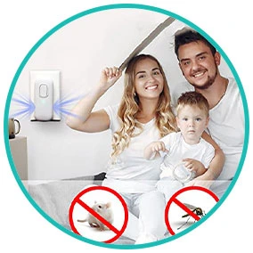 Step 3 image of a family feeling protected after Bye Critter has got rid of the pests